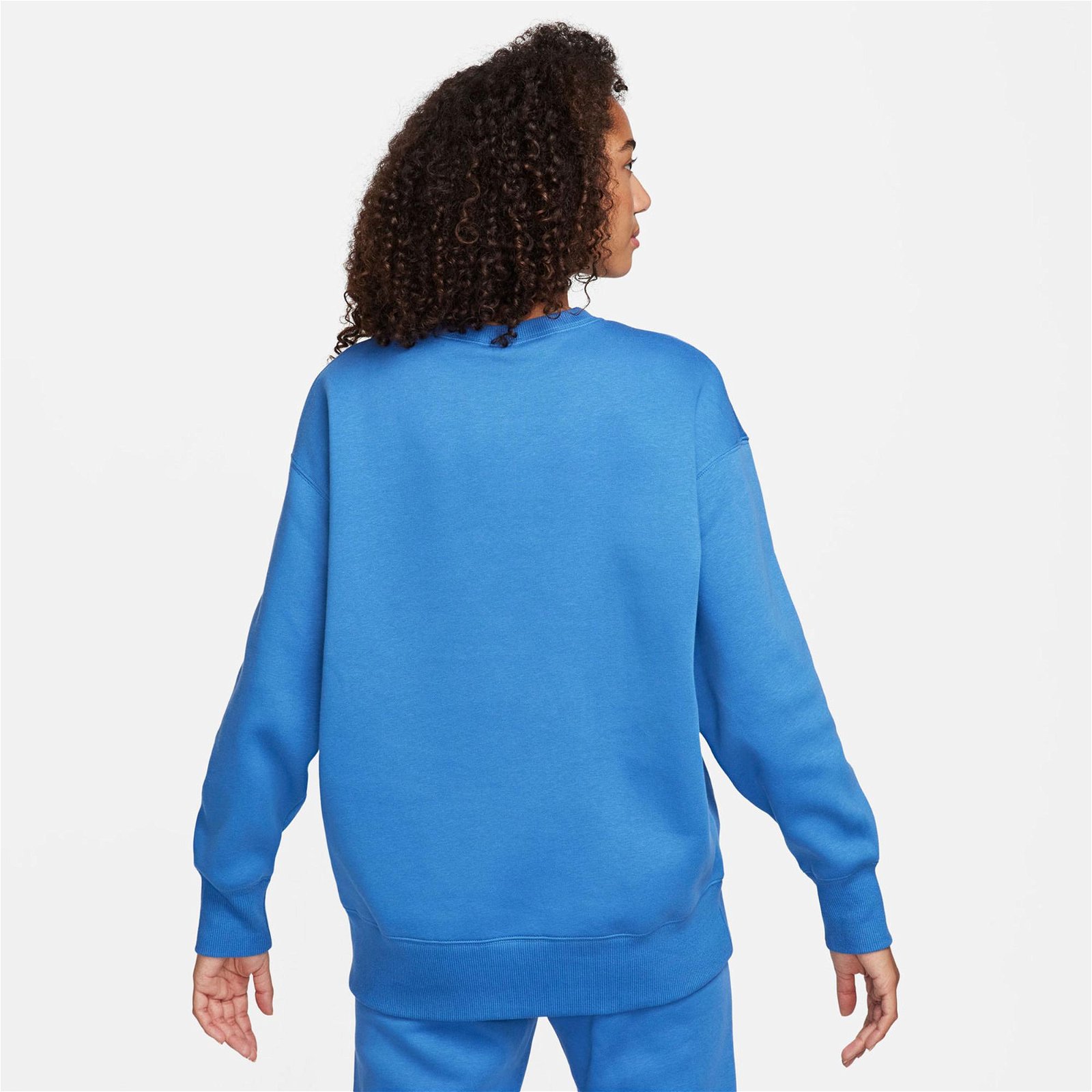 Nike Sportswear Phoenix Fleece Kadın Mavi Sweatshirt