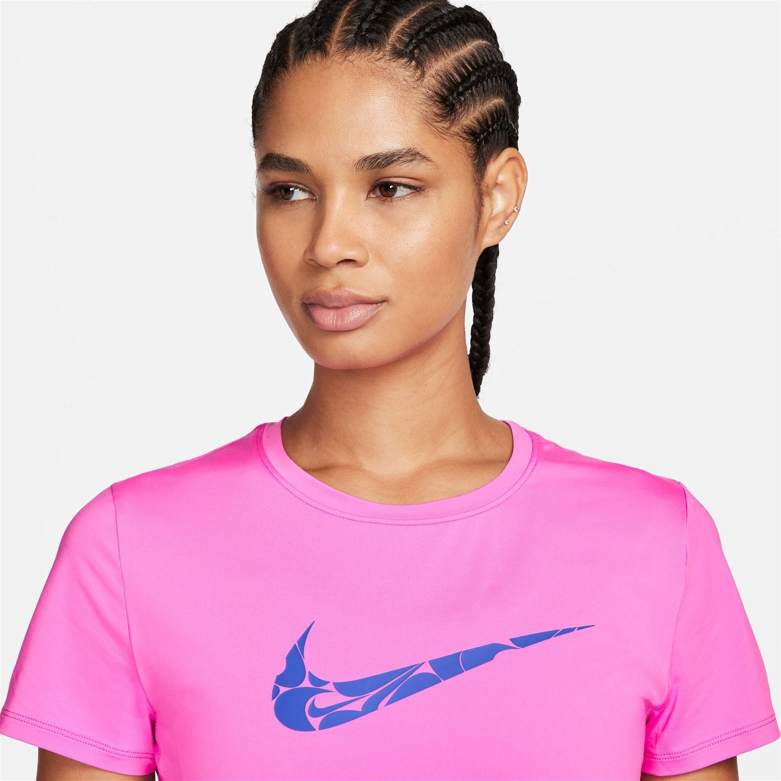 Nike One Swoosh Dri-Fit Kadın Pembe T-Shirt
