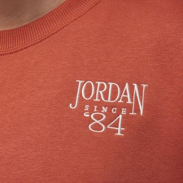  Jordan Brooklyn Fleece Kadın Kahverengi Uzun Kollu T-Shirt