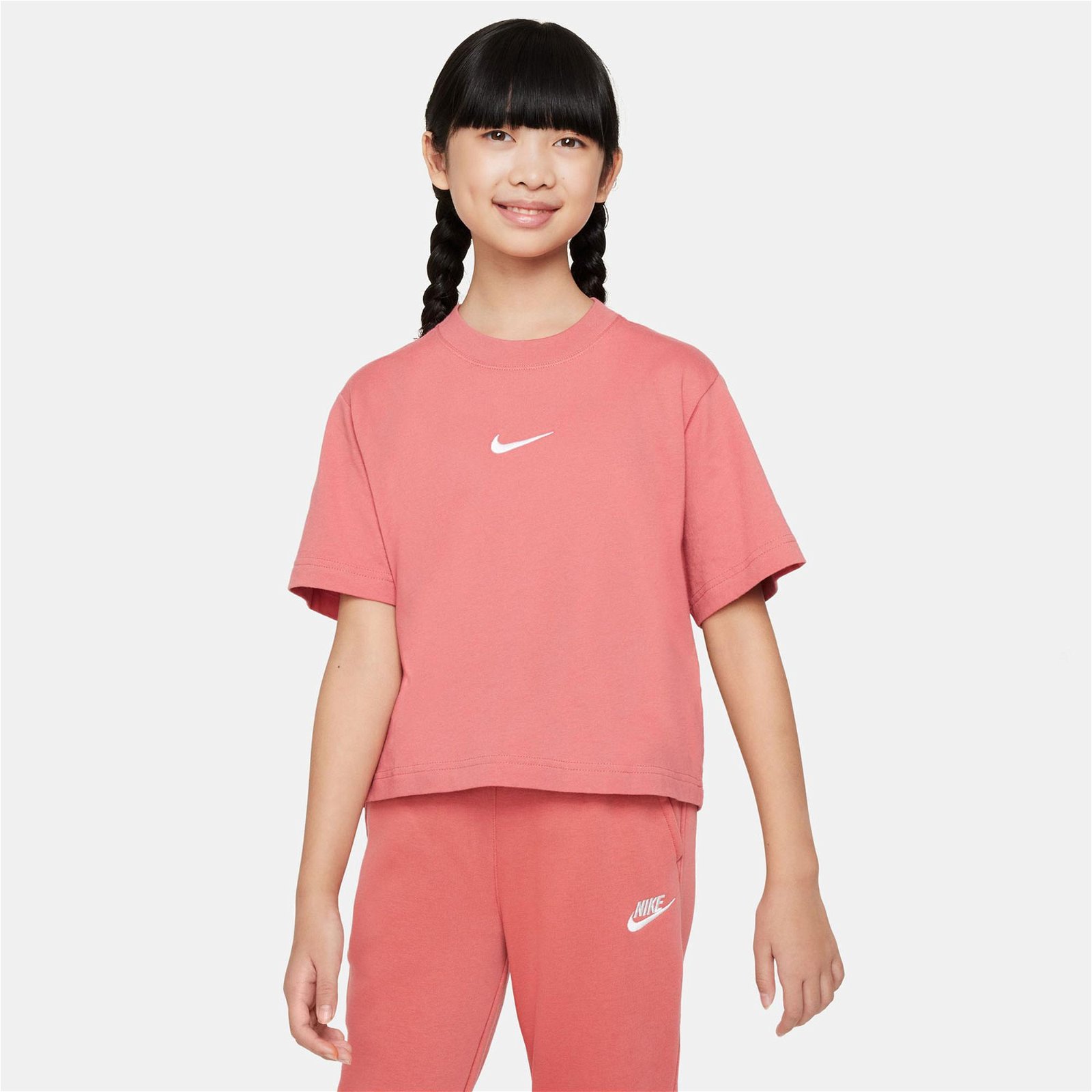 Nike Sportswear Essential Çocuk Pembe T-Shirt