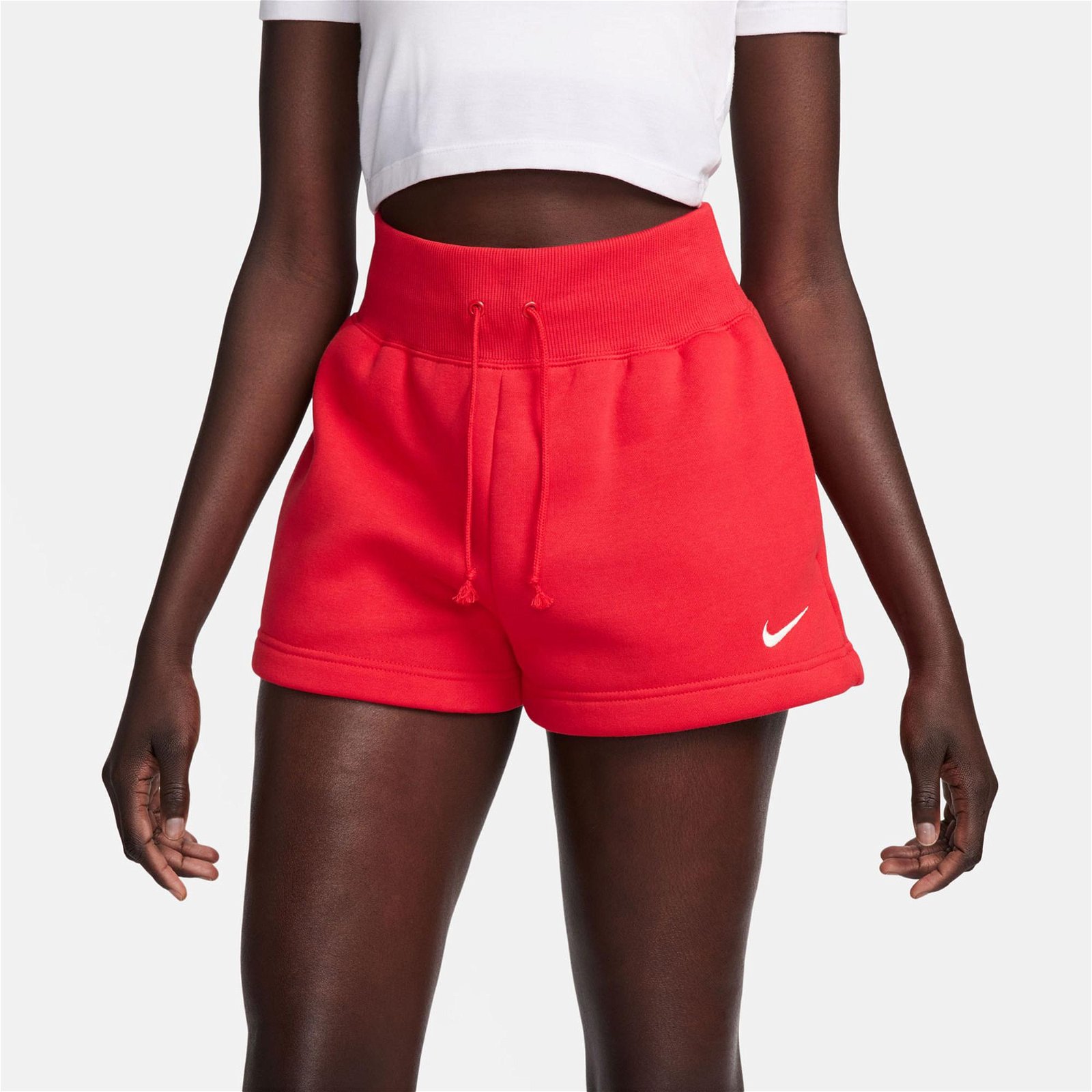 Nike Sportswear Phoenix Fleece Kadın Kırmızı Şort
