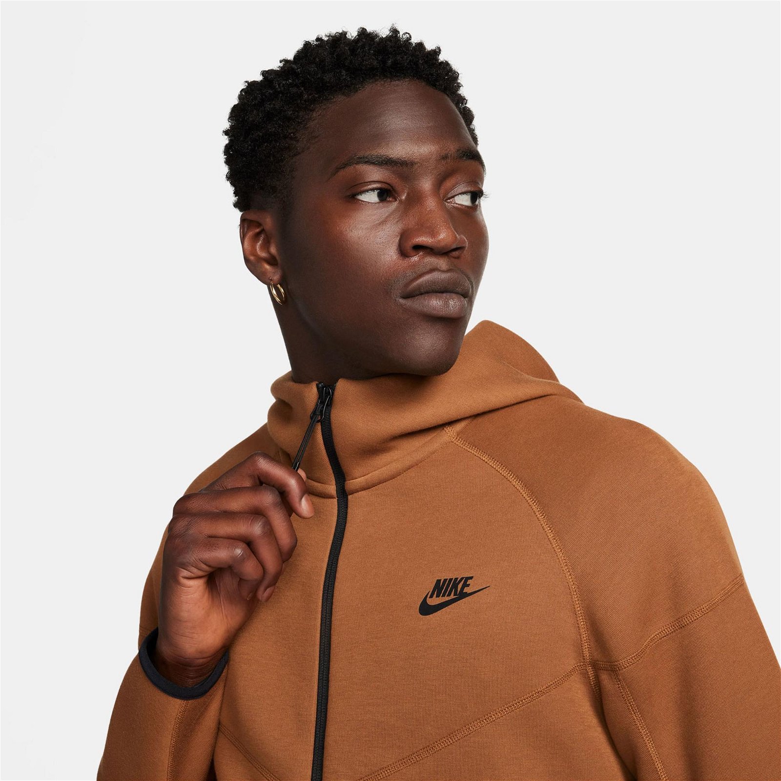 Nike Tech Fleece Erkek Kahverengi Sweatshirt