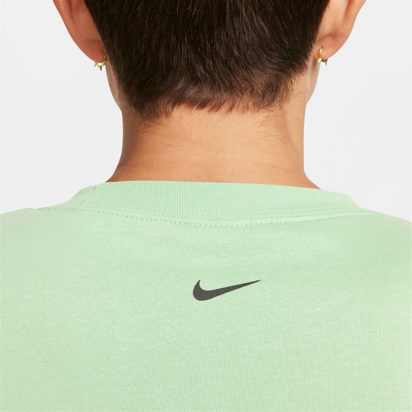 Nike Sportswear Fleece Oversize Kadın Yeşil Sweatshirt