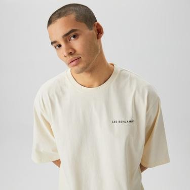  Les Benjamins Core Unisex Kırık Beyaz Oversize T-Shirt