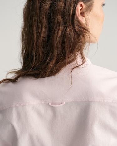  GANT Kadın Pembe Slim Fit Klasik Yaka Oxford Gömlek