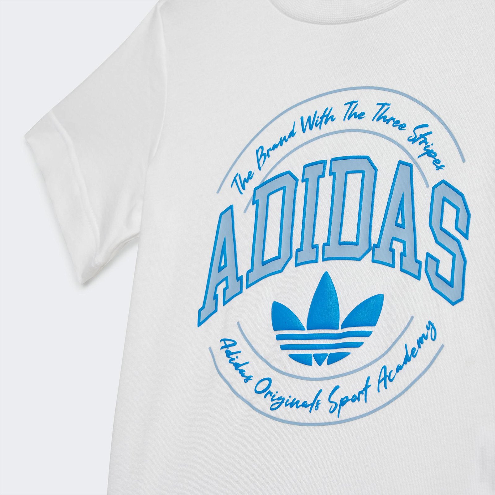 adidas Çocuk Mavi/Beyaz Şort - T-Shirt Takımı