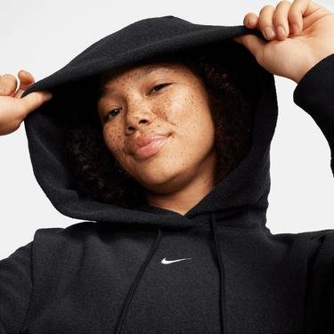  Nike Sportswear Phoenix Plush Oversize Kadın Siyah Sweatshirt