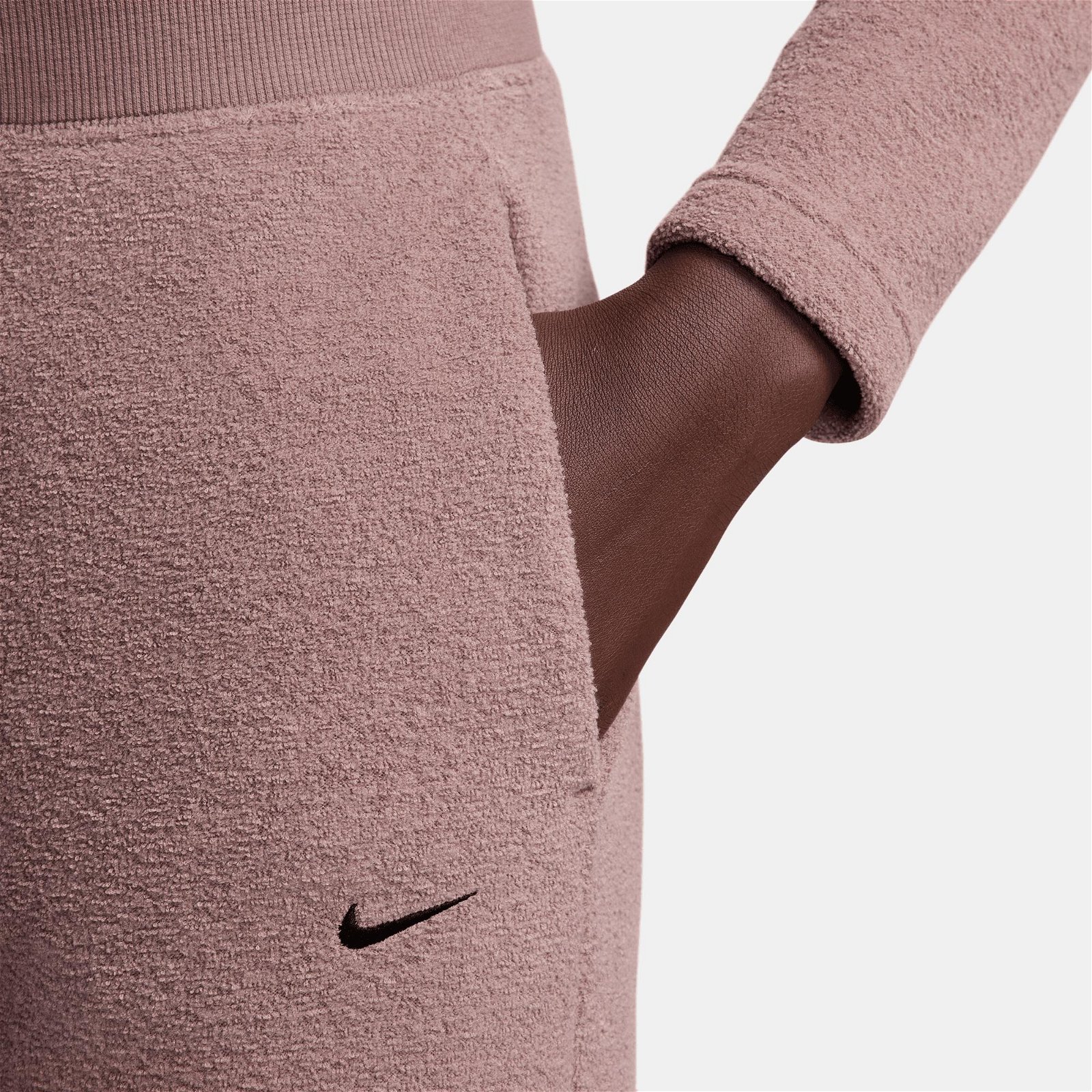 Nike Sportswear Phoenix Plush High Rise Kadın Pembe Eşofman Altı