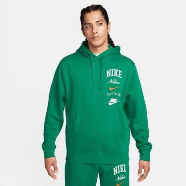  Nike Club Fleece Stack Erkek Yeşil Sweatshirt