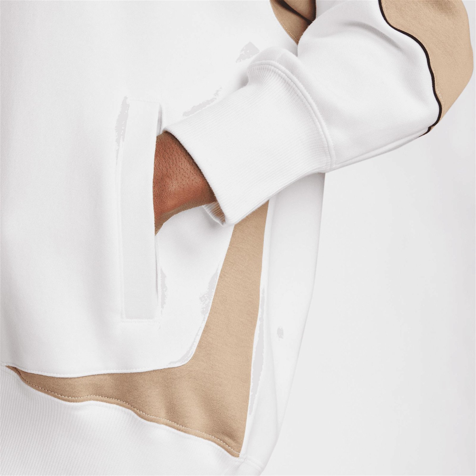 Nike Sportswear Fleece Oversize Kadın Beyaz Sweatshirt