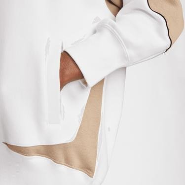  Nike Sportswear Fleece Oversize Kadın Beyaz Sweatshirt