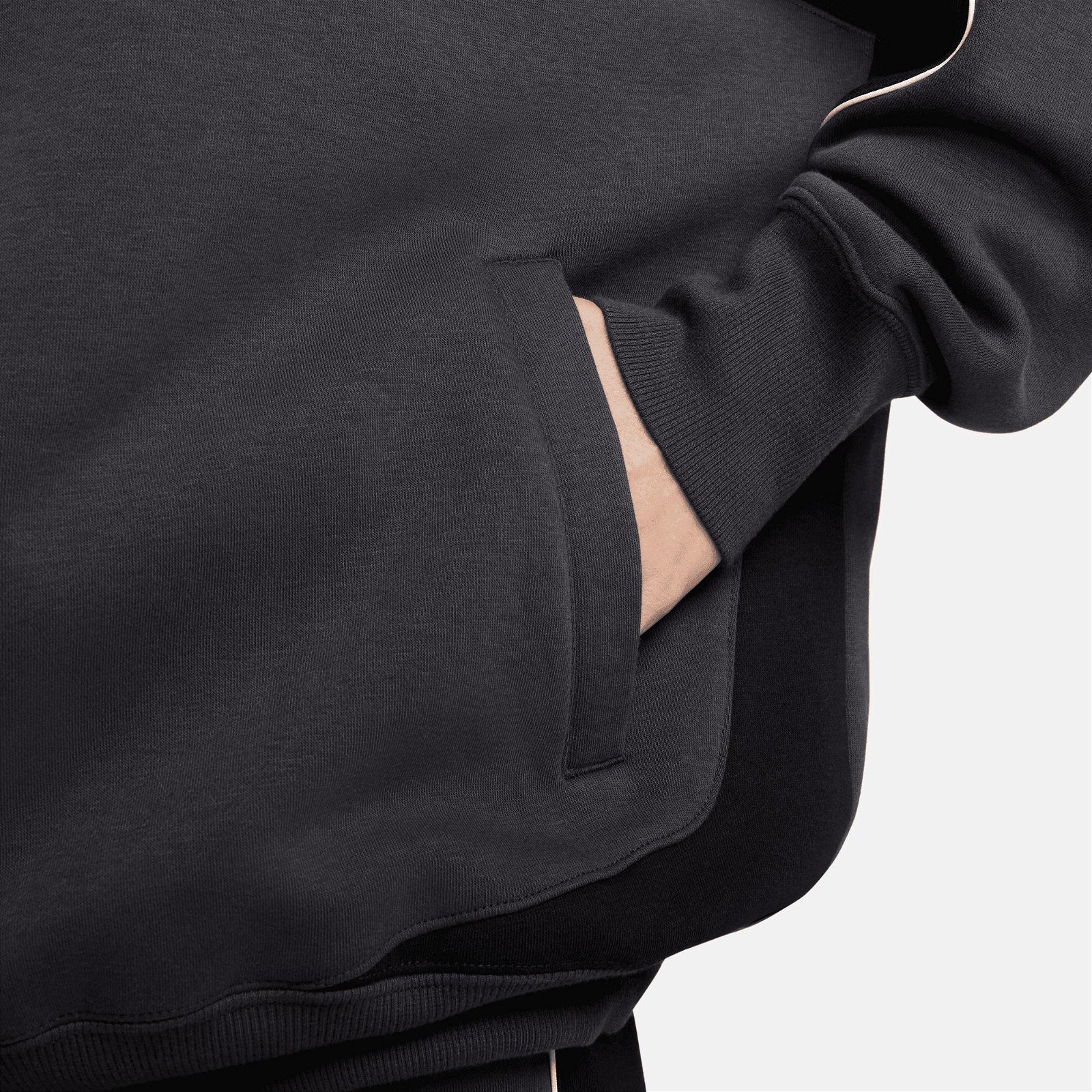Nike Sportswear Fleece Oversize Kadın Gri Sweatshirt