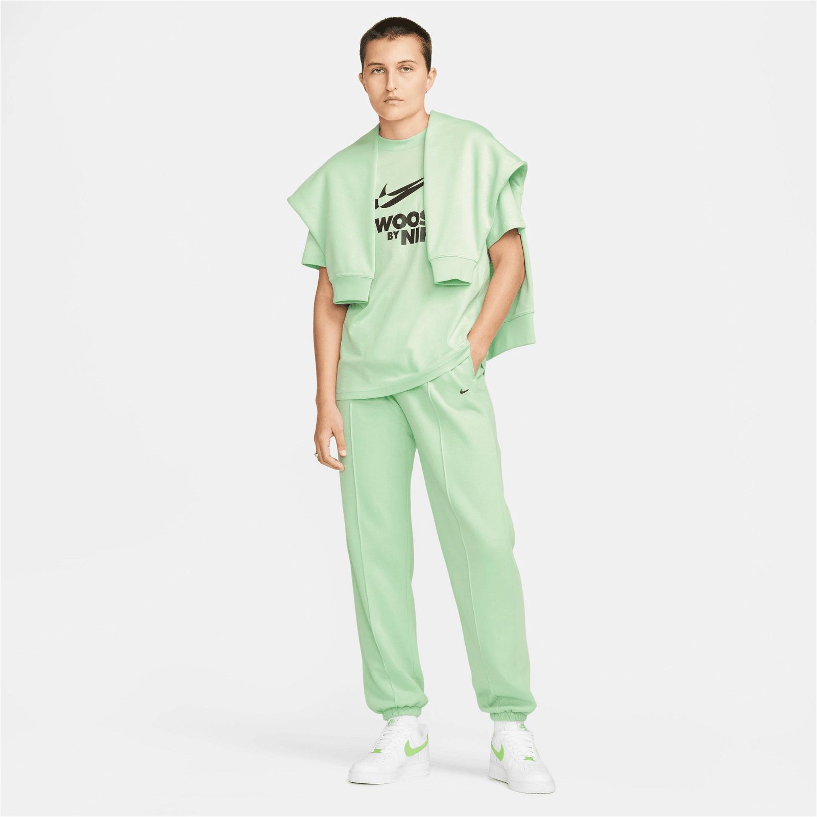 Nike Sportswear Fleece Kadın Yeşil Eşofman Altı