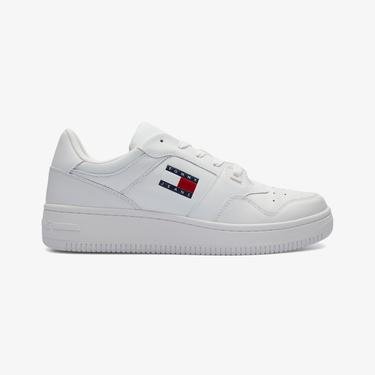  Tommy Jeans Retro Basket Ess Erkek Beyaz Sneaker