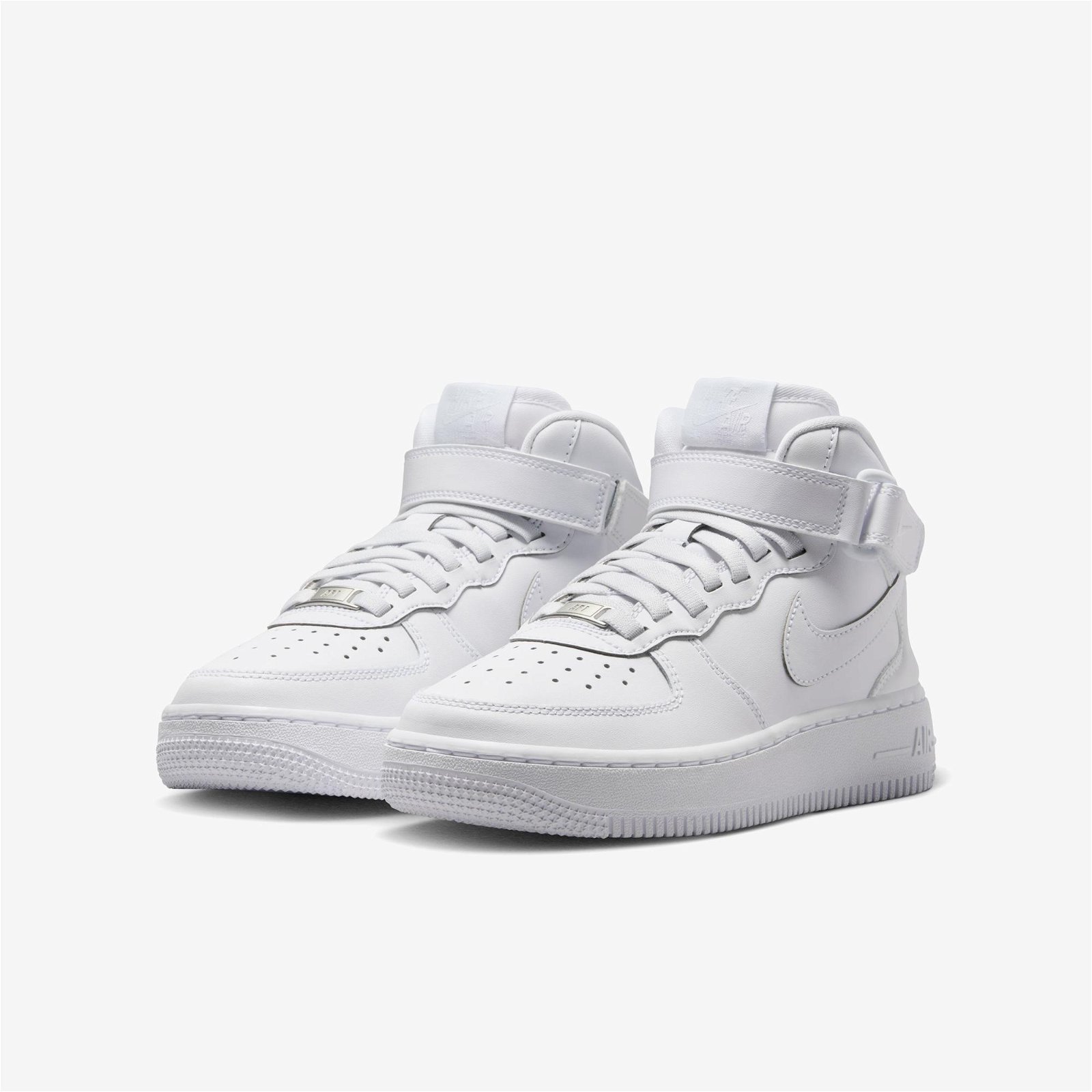 Nike Air Force 1 Mid EasyOn Genç Beyaz Spor Ayakkabı
