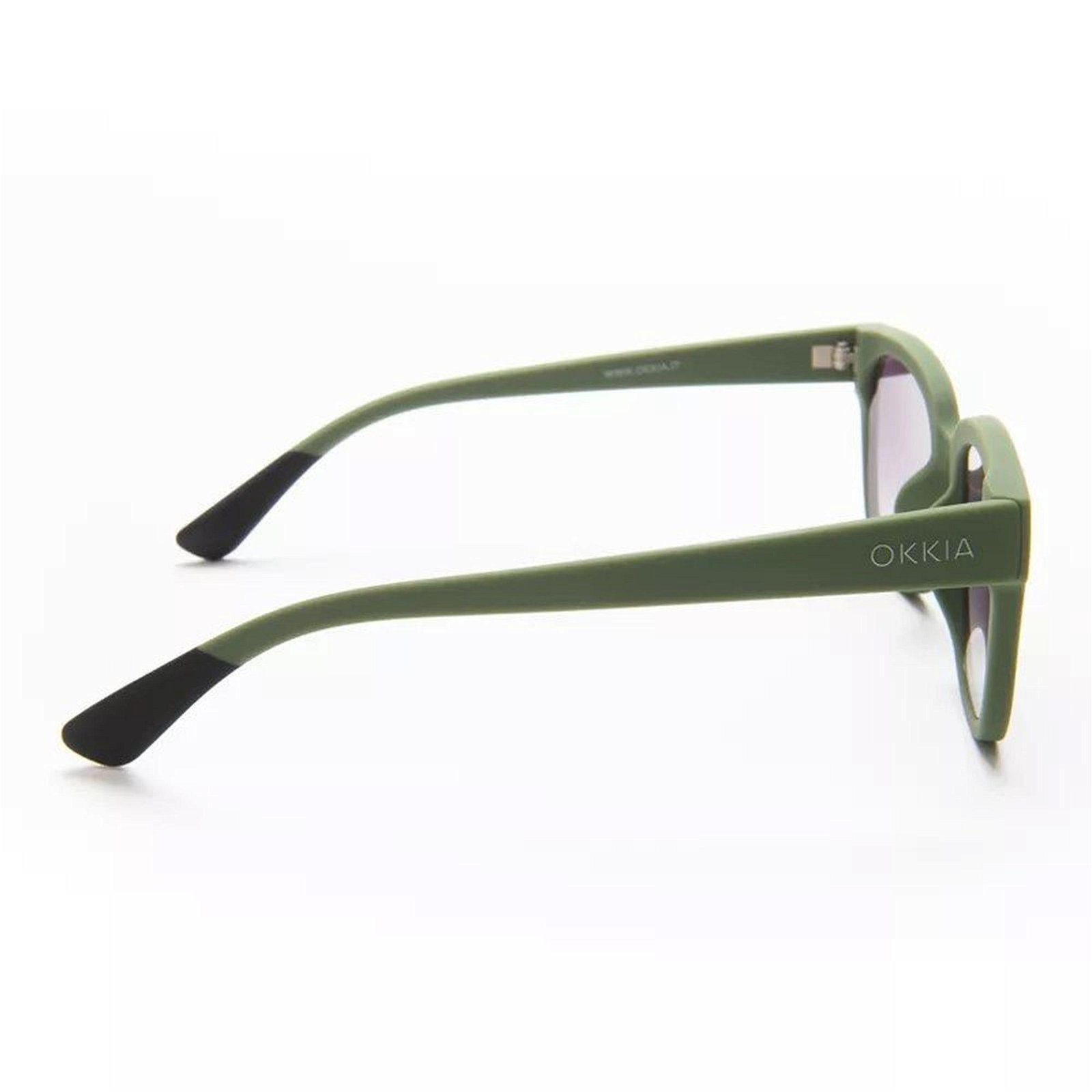 Okkia Giovanni Siyah Lens Unisex  Güneş Gözlüğü Yeşil & Siyah