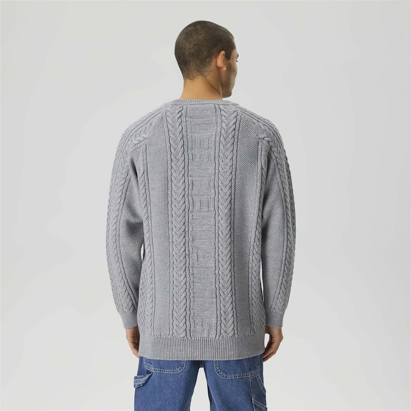 Les Benjamins Sweater 401 Unisex Gri Kazak