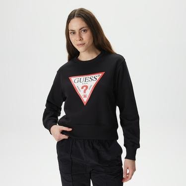  Guess CN Original Kadın Siyah Sweatshirt