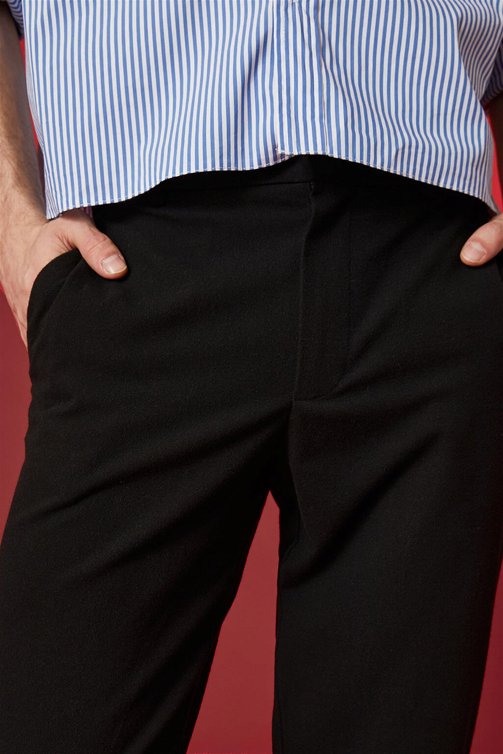 Double Paça Slim Pantolon