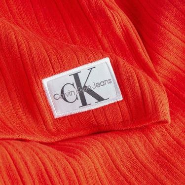  Calvin Klein Jeans Woven Label Kadın Kırmızı Elbise