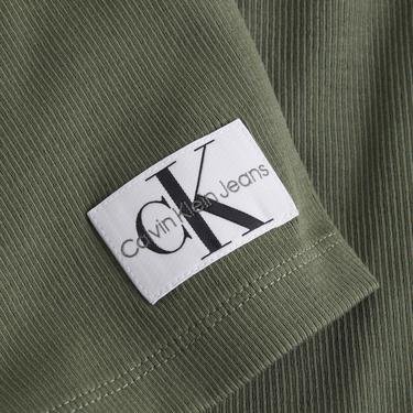  Calvin Klein Jeans Woven Label Kadın Yeşil Bluz