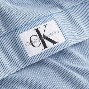  Calvin Klein Jeans Woven Label Kadın Mavi Bluz