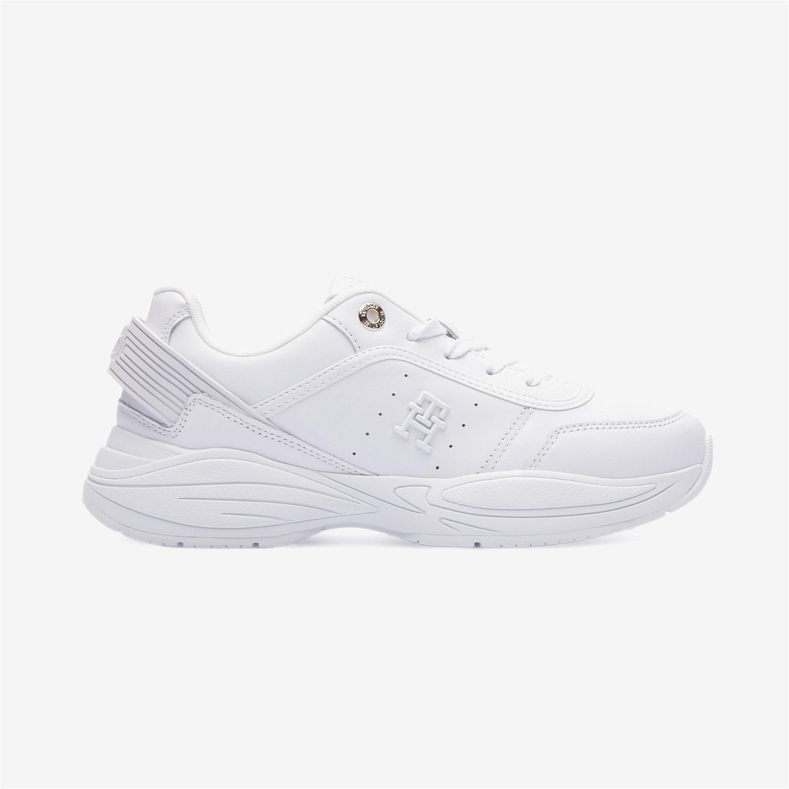Tommy Hilfiger Tech Heel Runner Kadın Beyaz Sneaker
