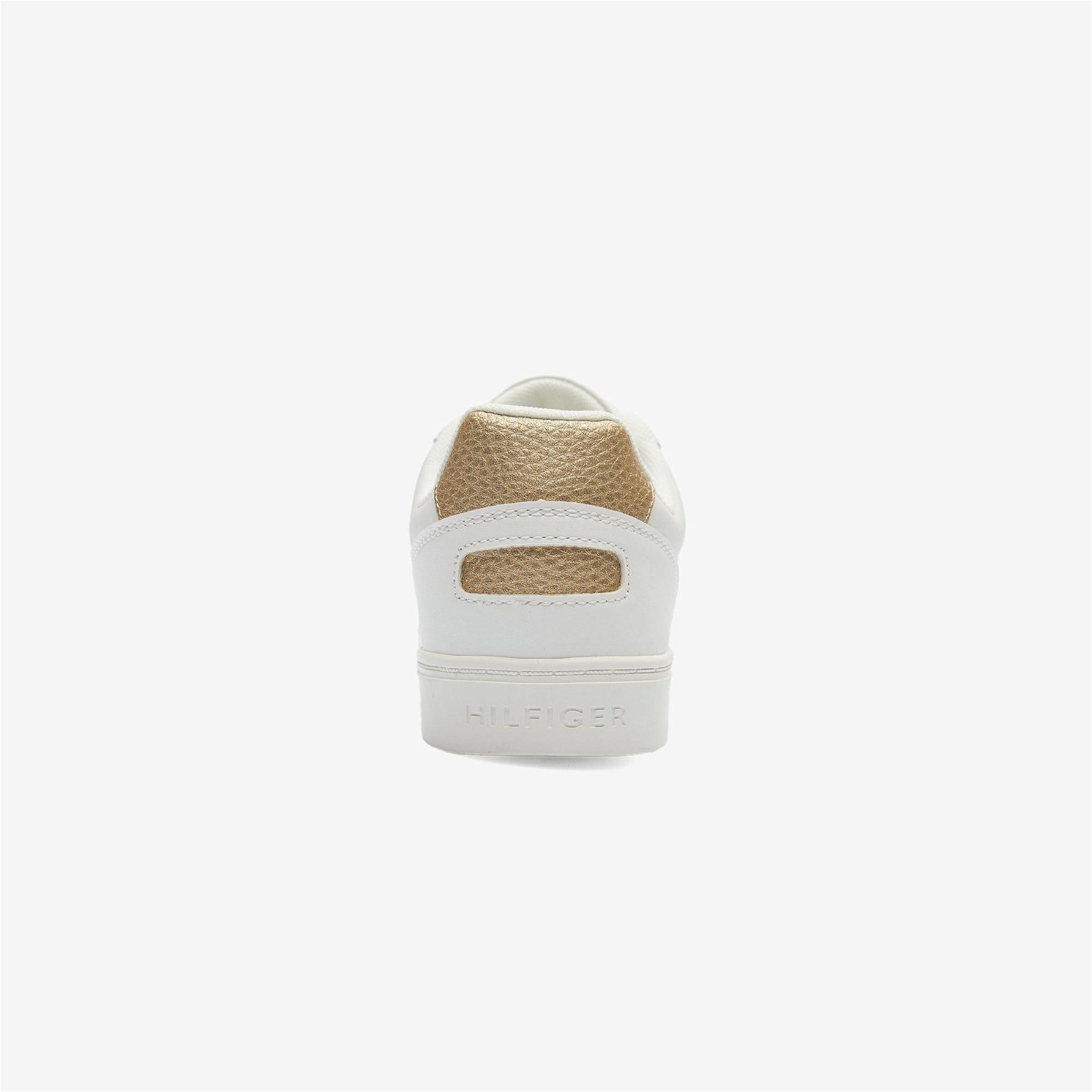 Tommy Hilfiger Essential Cupsole Gold Kadın Beyaz Sneaker