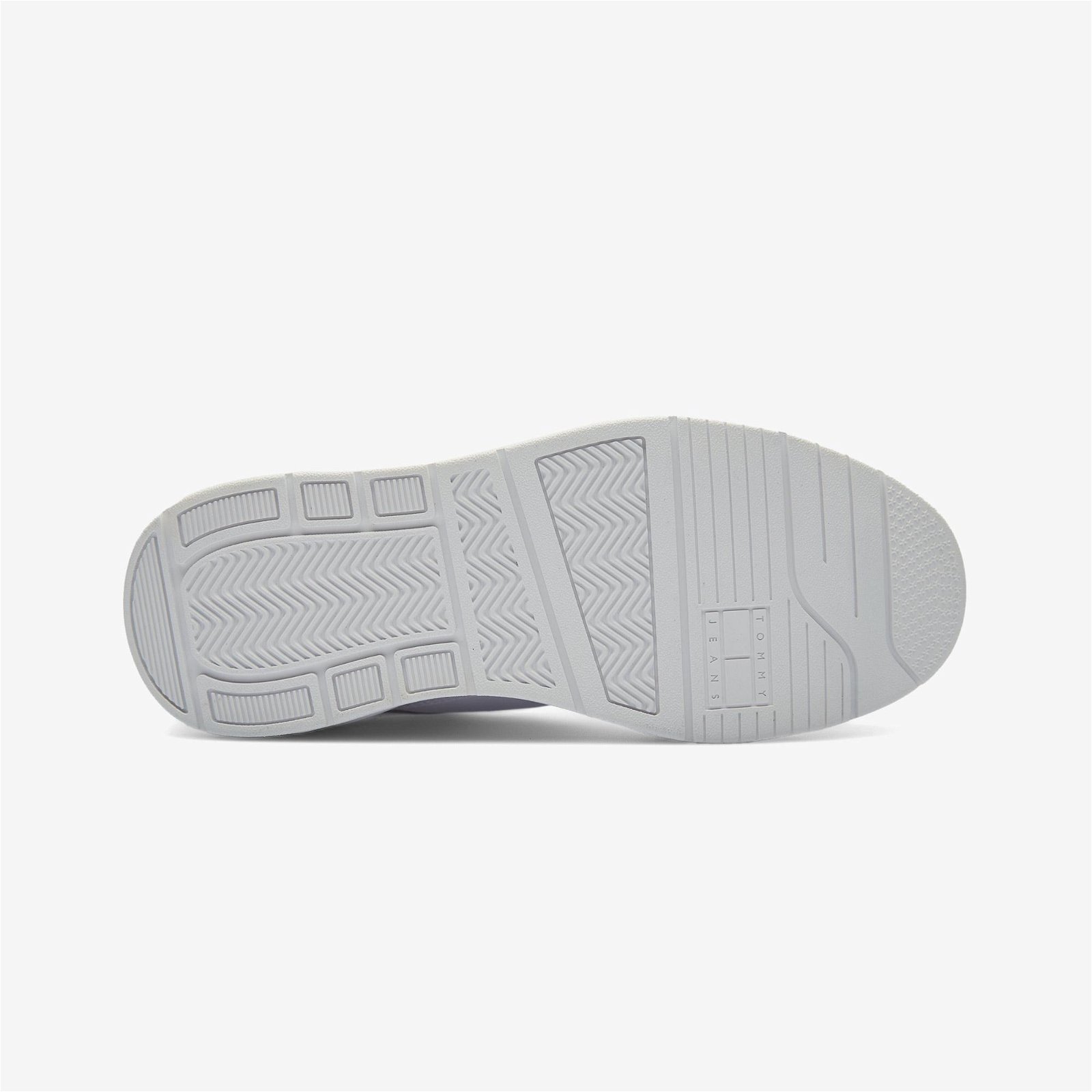 Tommy Jeans Leaer Outsole Color Erkek Beyaz Sneaker
