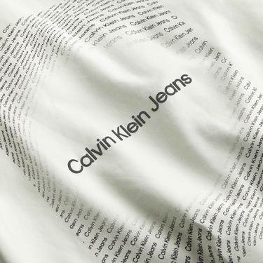  Calvin Klein Jeans Meta Minimal Erkek Beyaz T-Shirt