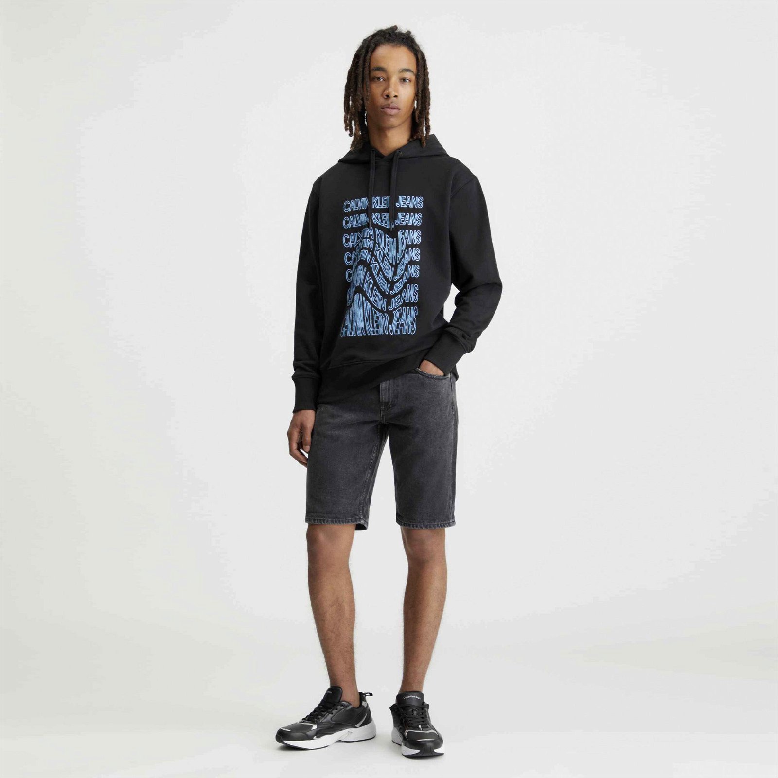 Calvin Klein Jeans Meta Minimal Erkek Siyah Sweatshirt