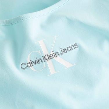  Calvin Klein Jeans Monologo Kadın Mavi Elbise