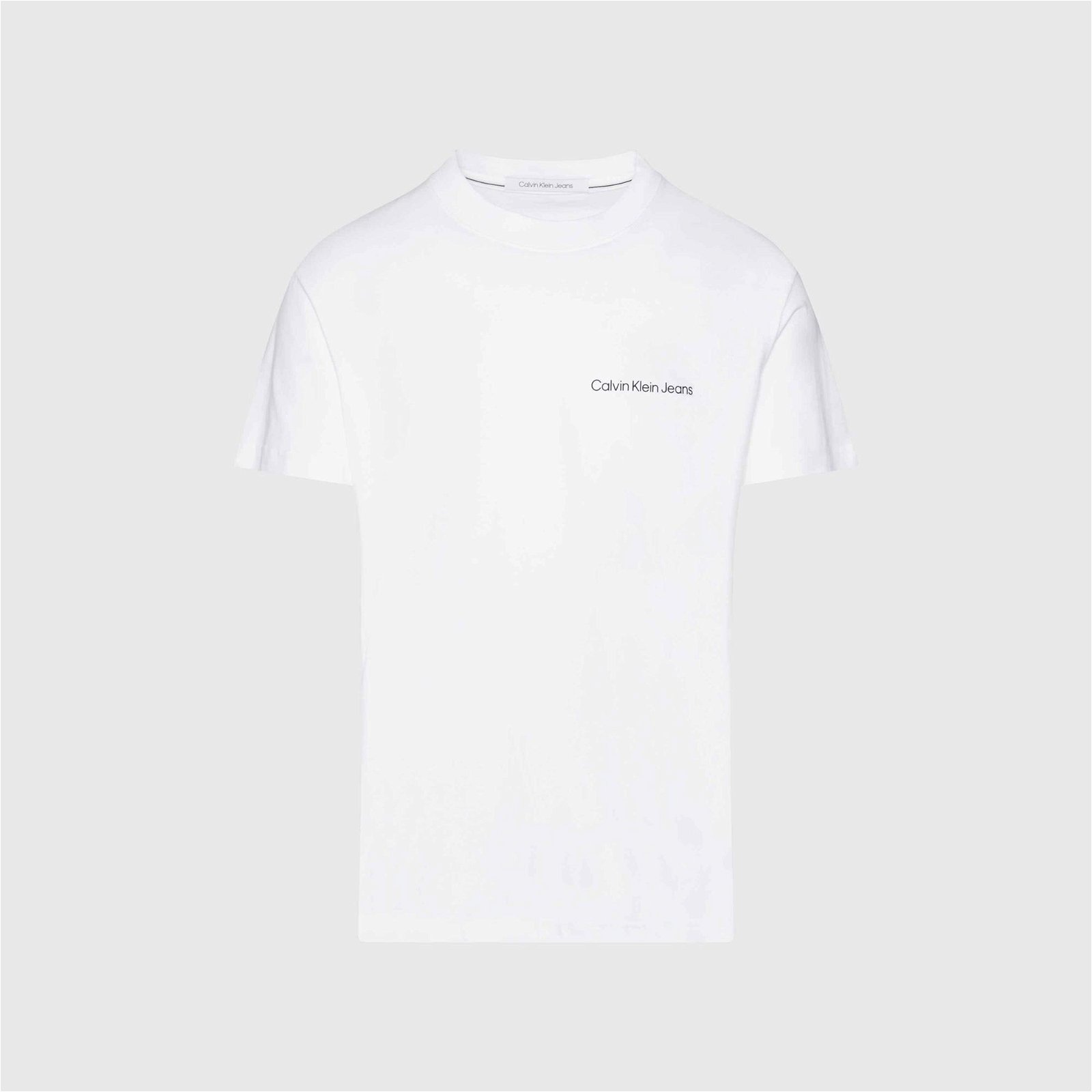 Calvin Klein Jeans Institutional Erkek Beyaz T-shirt