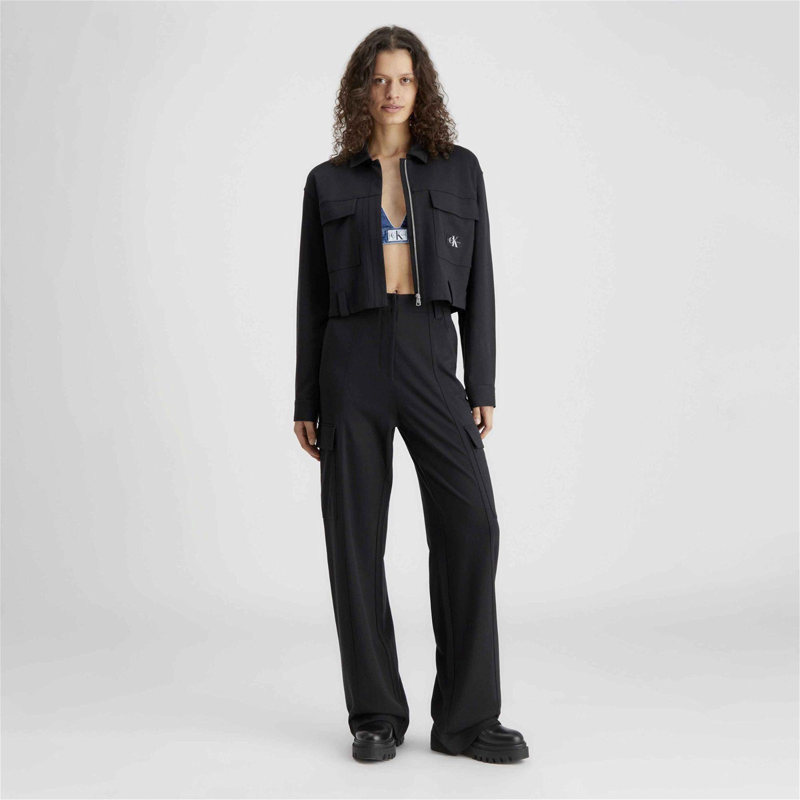 Calvin Klein Jeans Sensory Kadın Siyah Ceket