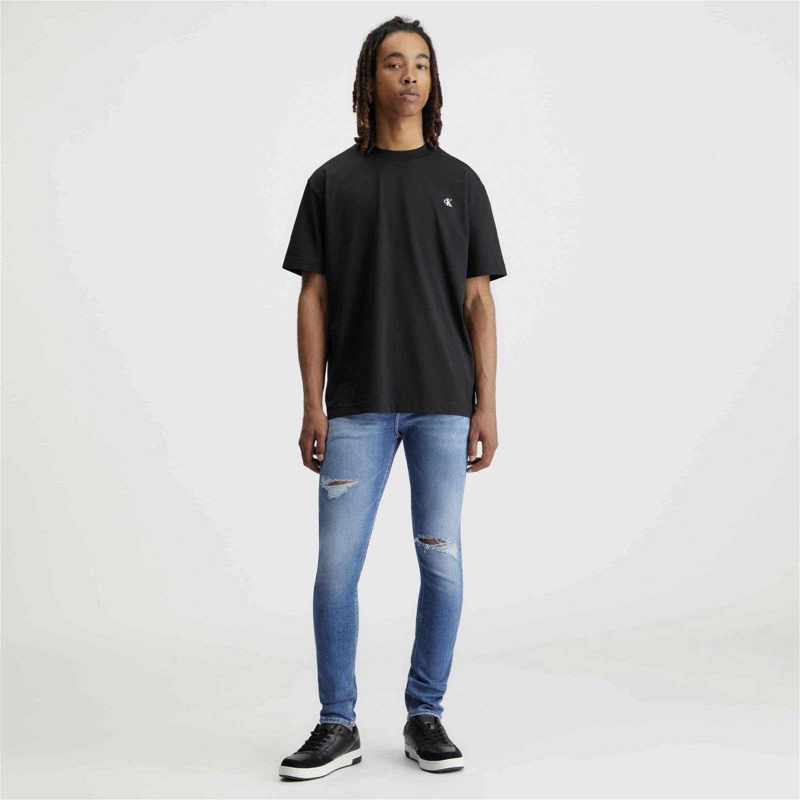 Calvin Klein Jeans Diffused Erkek Siyah T-Shirt