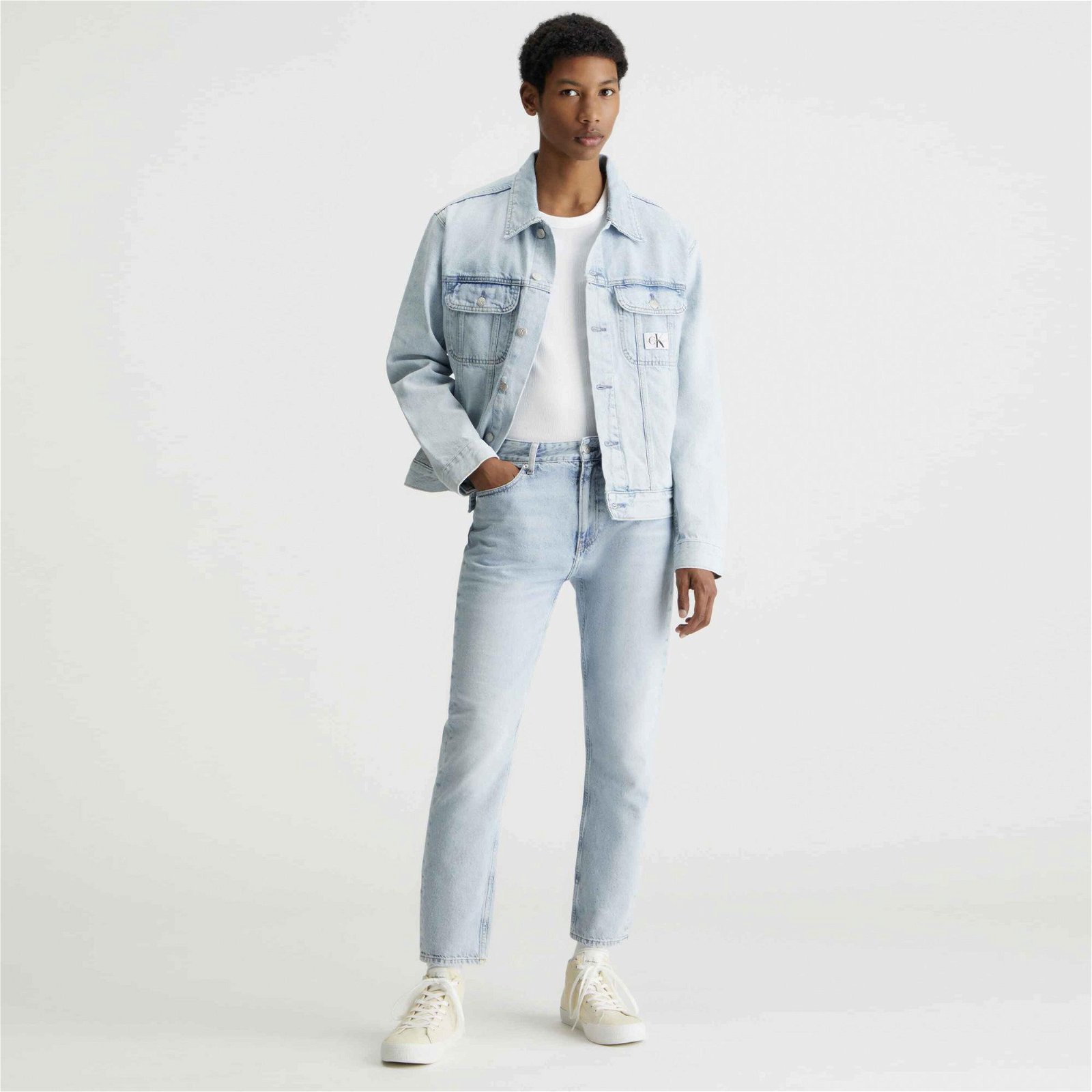 Calvin Klein Jeans Erkek Mavi Ceket