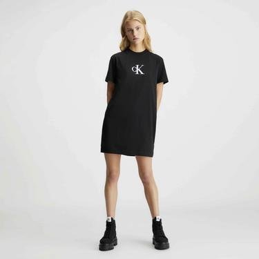  Calvin Klein Jeans Meta Glow Kadın Siyah Elbise
