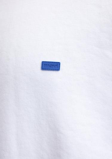  Mavi Bisiklet Yaka Beyaz Basic Sweatshirt 0S10084-620