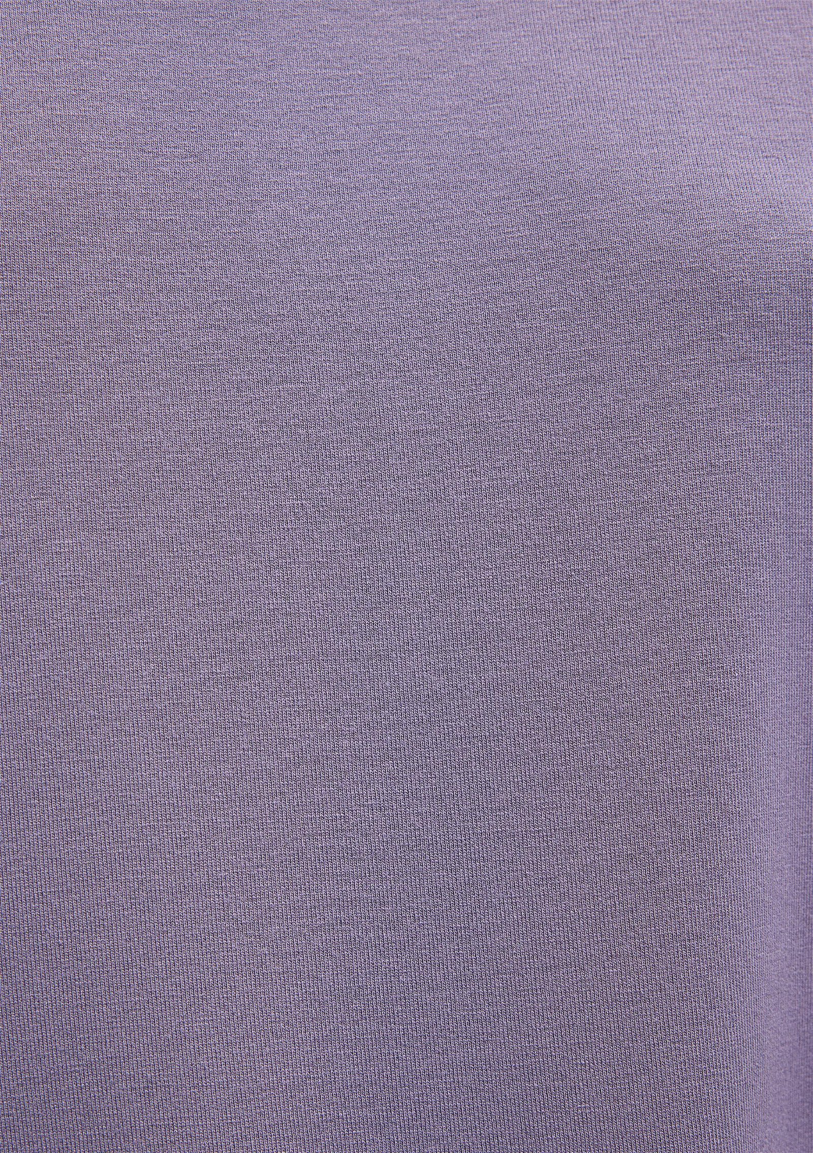 Mavi V Yaka Mor Basic Tişört Regular Fit / Normal Kesim 167714-70608