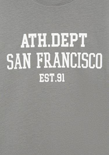  Mavi San Francisco Baskılı Gri Tişört Oversize / Geniş Kesim 6610197-86958