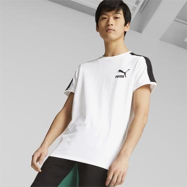  Puma T7 Iconic Erkek Beyaz T-Shirt