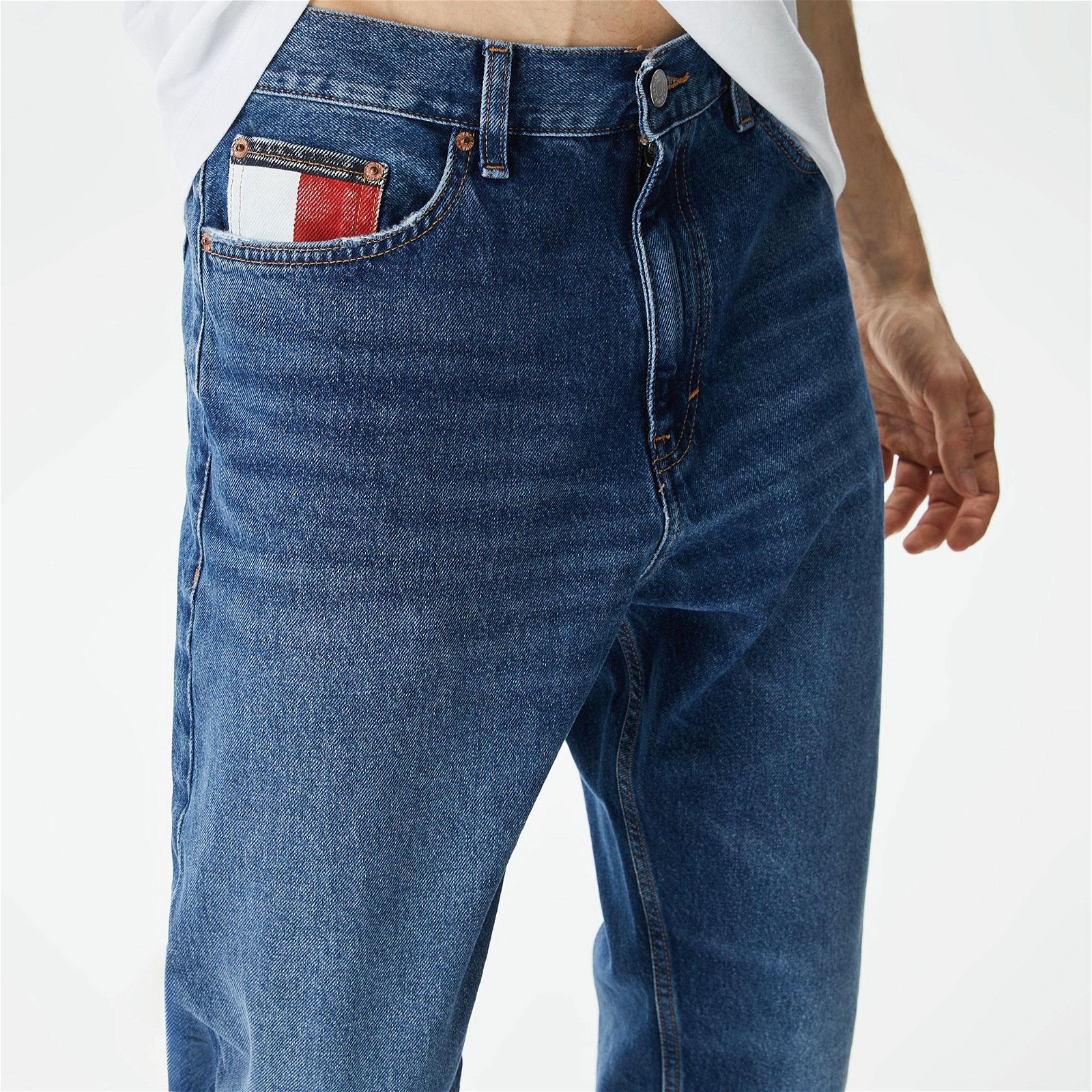 Tommy Jeans Isaac Relaxed Tapered Erkek Mavi Jean