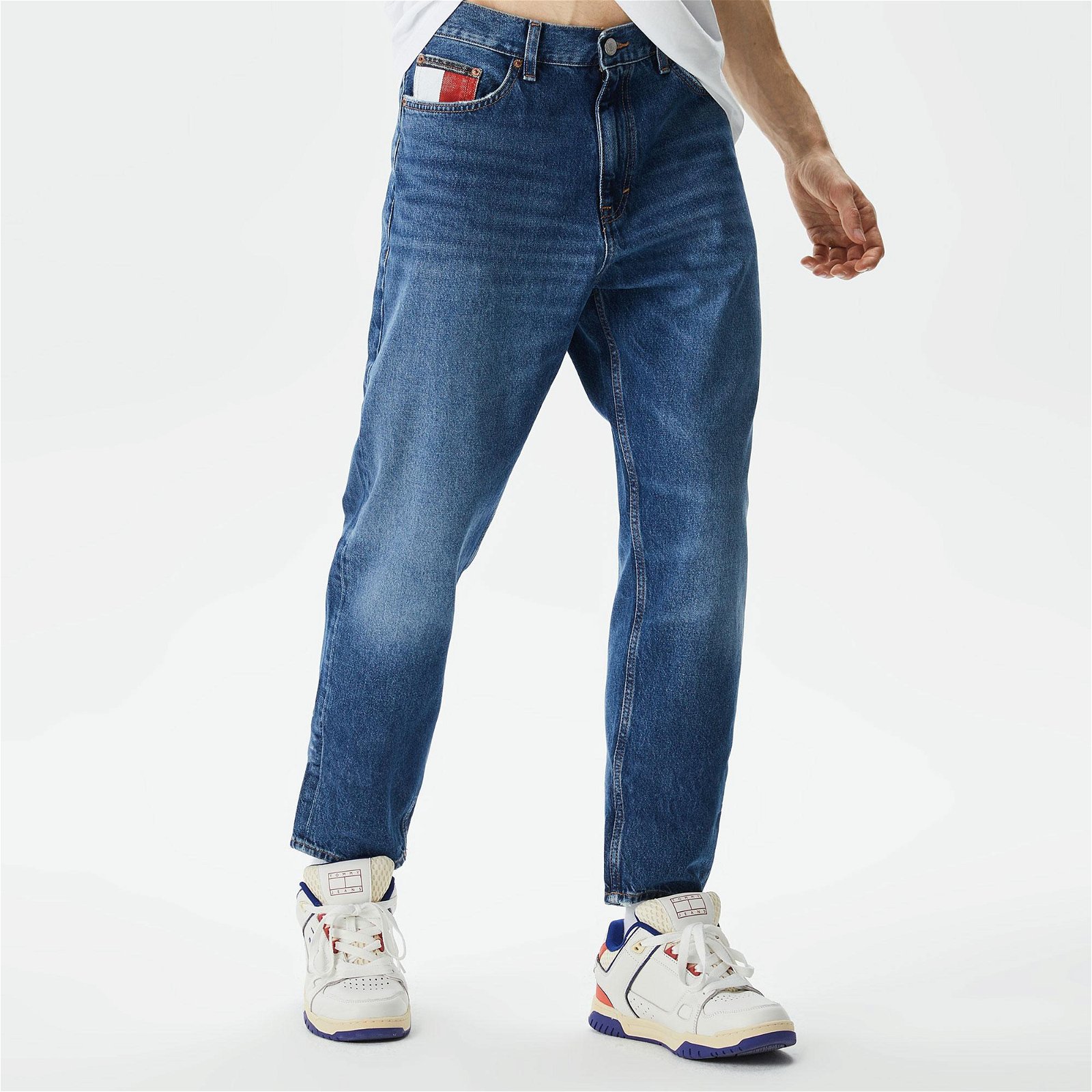 Tommy Jeans Isaac Relaxed Tapered Erkek Mavi Jean