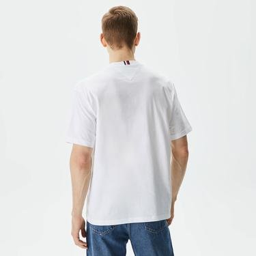  Tommy Hilfiger Monotype Embro Archive Erkek Beyaz T-Shirt