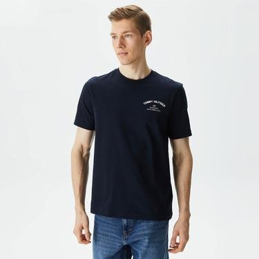  Tommy Hilfiger Photoprint Bridge Erkek Lacivert T-Shirt