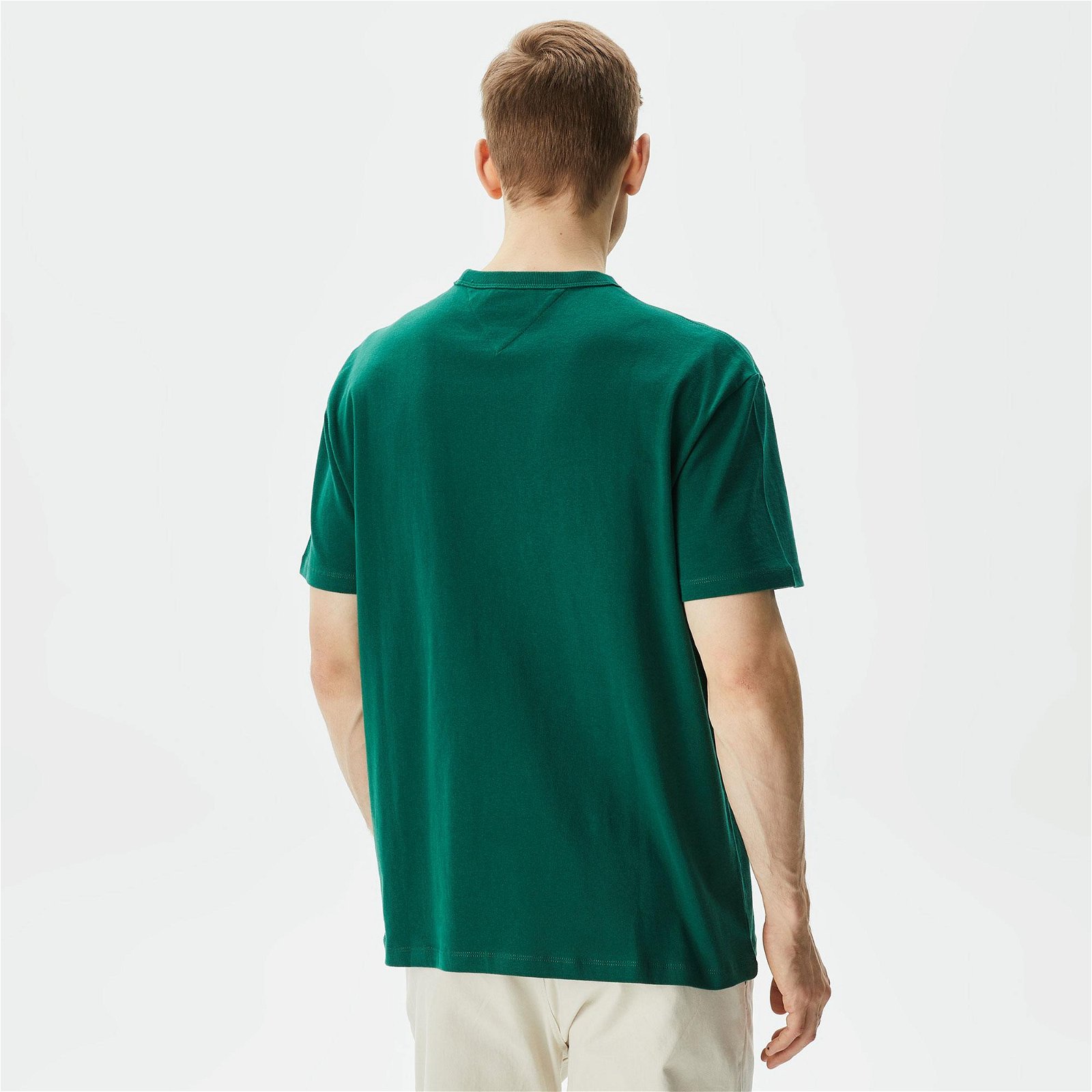 Tommy Jeans Reg Badge Erkek Yeşil T-Shirt