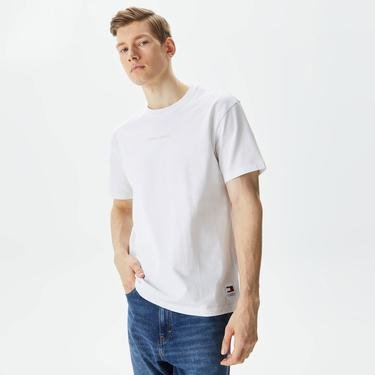  Tommy Jeans New Classics Erkek Beyaz T-Shirt