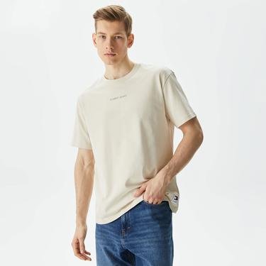  Tommy Jeans New Classics Erkek Bej T-Shirt