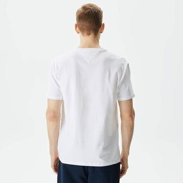  Tommy Jeans Reg Archive Erkek Beyaz T-Shirt