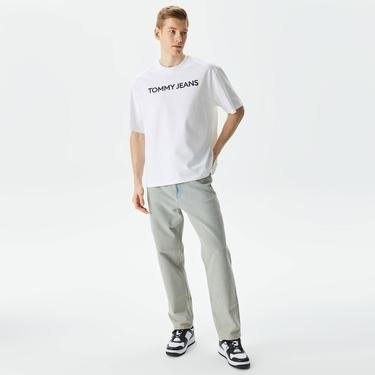  Tommy Jeans Bold Classics Erkek Beyaz T-Shirt